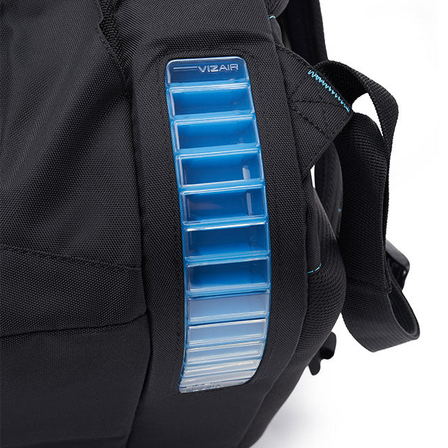 backpack 135.0023.1 g27.1 29.7 g8.3 samsonite viz air laptop slimbrief SAMSONITE 66256-D153 VIZ AIR BACKPACK BLACK/HYPER BLUE – Pera Luggage