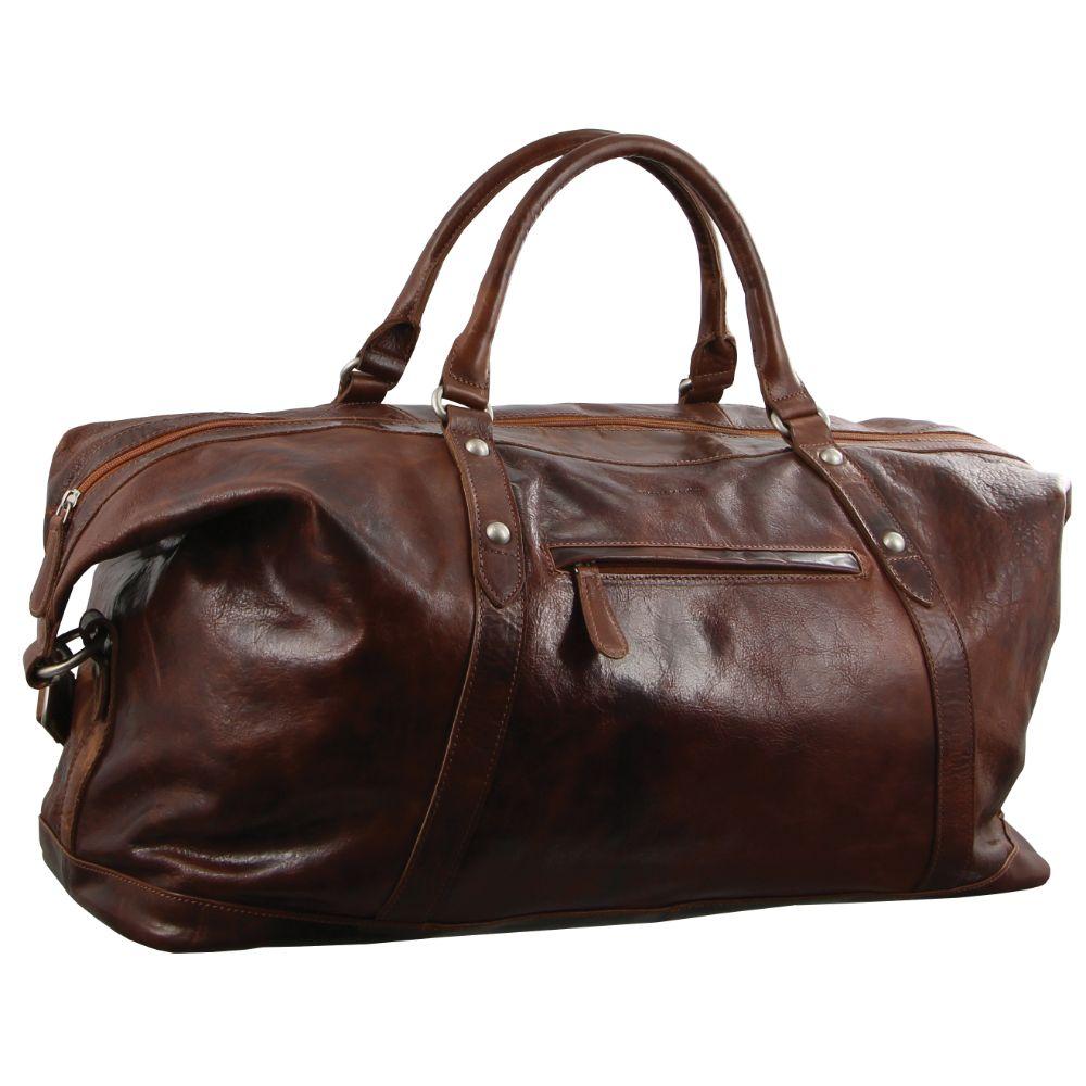 Pierre Cardin Duffle Bag Rustic Leather Overnight Bag PC2824 – Pera Luggage